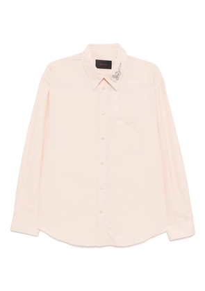 Simone Rocha Embellished Flower Classic Shirt - Pink