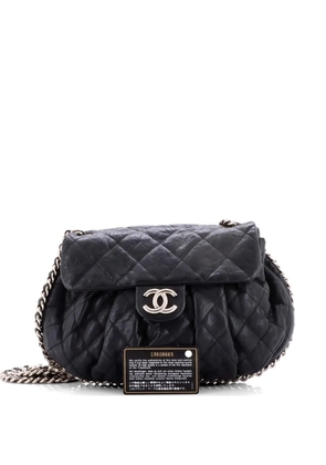 CHANEL Pre-Owned Chain Around Flap Bag Quilted Leather Medium crossbody bag - Black