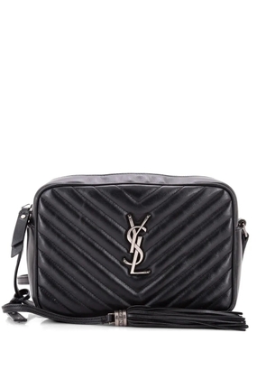 Saint Laurent Pre-Owned Lou Camera Bag Matelasse Chevron Leather Small crossbody bag - Black