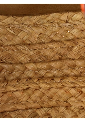 Loewe Pre-Owned Gate Leather with Raffia Small shoulder bag - Neutrals