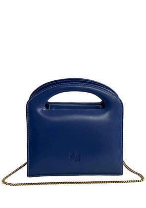 Loewe Pre-Owned 2010-2025 Leather Anagram Chain Top Handle Bag satchel - Blue