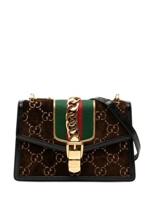 Gucci Pre-Owned 2016-2025 Small GG Velvet Sylvie crossbody bag - Brown