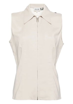 Del Core classic collar vest - Neutrals