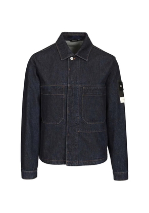 Stone Island patch pocket denim jacket - Blue