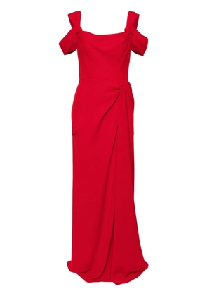 Carolina Herrera knot detailing dress - Red