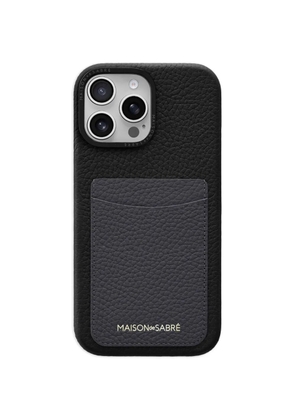 MAISON de SABRÉ card leather phone case - Black