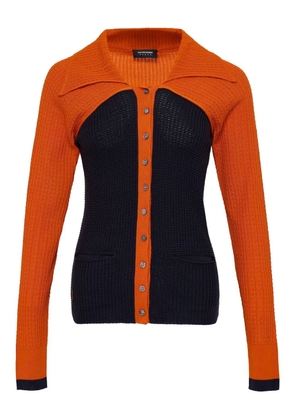 Kiko Kostadinov Rover panelled cardigan - Red