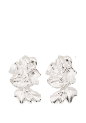Completedworks floral drop earrings - Silver