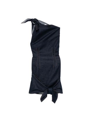 Monse bow-tie mini dress - Blue