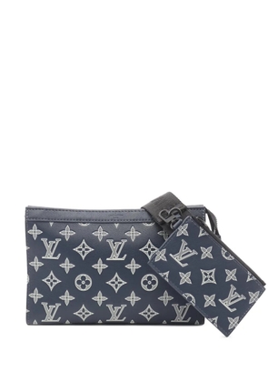 Louis Vuitton Pre-Owned 2021-2026 Monogram Shadow Gaston Wearable Wallet crossbody bag - Blue