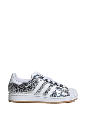 adidas Superstar II lace-up leather sneakers - Silver