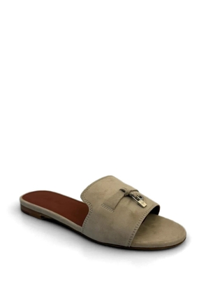 Loro Piana summer suede mules - Neutrals
