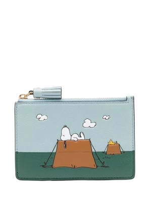 Anya Hindmarch x Peanuts Snoopy card holder - Blue