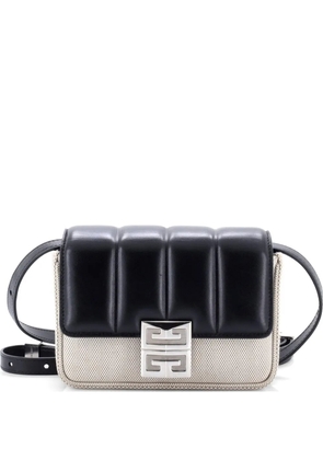 Givenchy Pre-Owned 4G Padded Leather and Canvas Small shoulder bag - Black