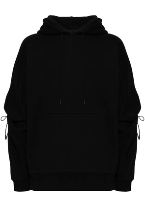 Simone Rocha drawstring cotton hoodie - Black