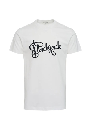 Blackjack logo-print T-shirt - White