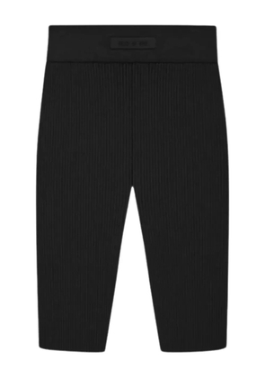 FEAR OF GOD ESSENTIALS ribbed biker shorts - Black