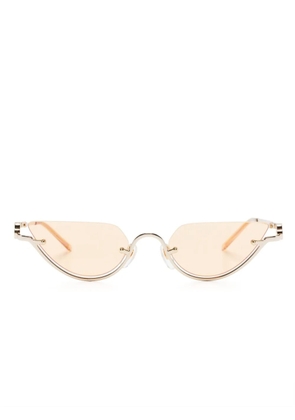 Gucci Eyewear cat-eye frame sunglasses - Gold