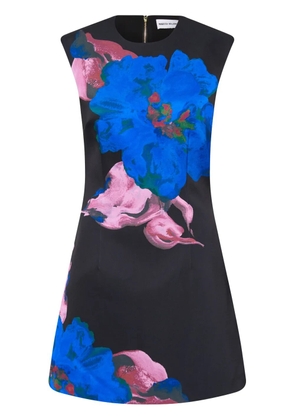 Rebecca Vallance Acid Bloom floral-print mini dress - Black