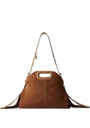 Maje Miss M fringed shoulder bag - Brown