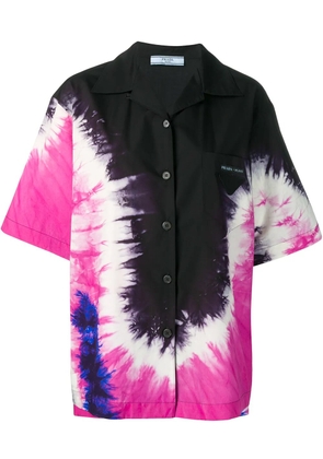 Prada oversized tie-dye shirt - Black