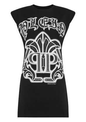 Philipp Plein Gothic Plein tank dress - Black