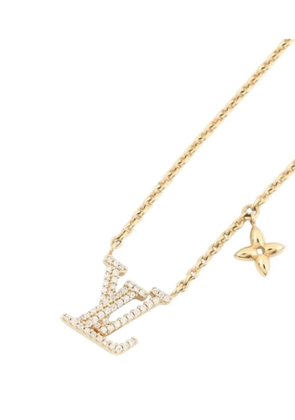 Louis Vuitton Pre-Owned 2000-2025 Gold Plated Crystal LV Iconic Necklace costume necklace