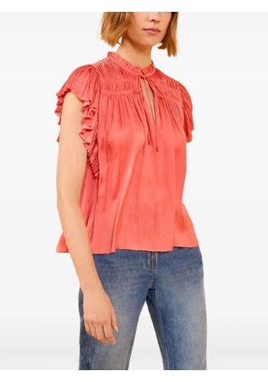 Ulla Johnson Agosta flutter sleeve top - Pink