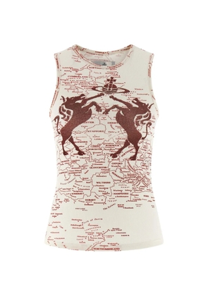 Vivienne Westwood Horses 90s tank top - White