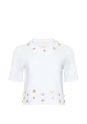 Cinq A Sept Bessy crochet-embellished T-shirt - White