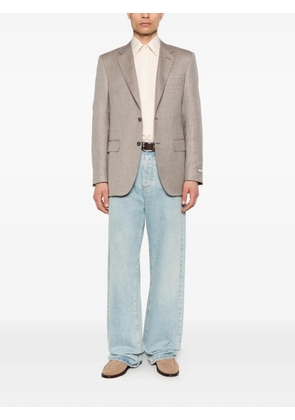 Canali textured blazer - Neutrals