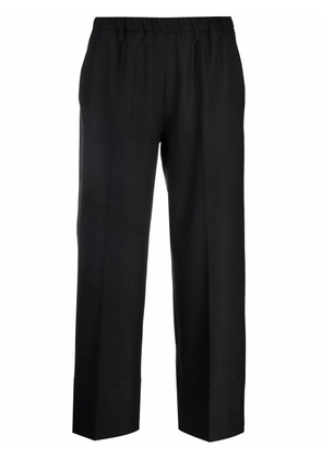Antonelli cropped straight-leg trousers - Black