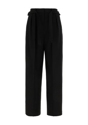 Juun.J pleated belted trousers - Black