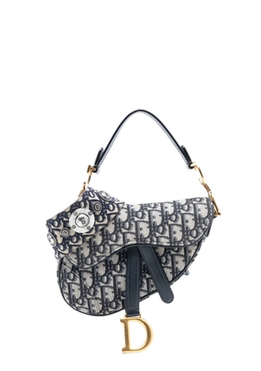 Christian Dior Pre-Owned 2019 Micro Oblique Canvas Saddle Bag satchel - Blue