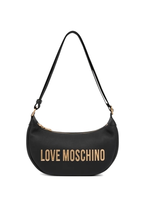 Love Moschino logo shoulder bag - Black