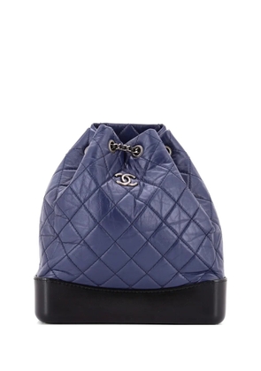 CHANEL Pre-Owned Gabrielle Quilted Aged Calfskin Medium backpack - Black