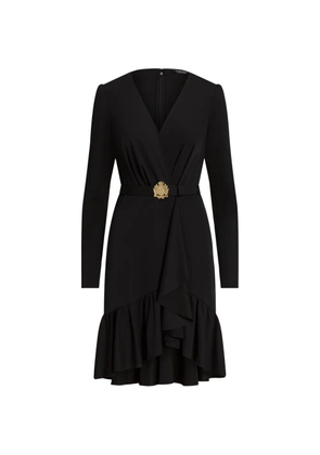 Lauren Ralph Lauren ruffled-trim midi dress - Black