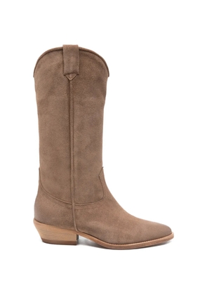 Julie Dee pointed cowboy boots - Brown