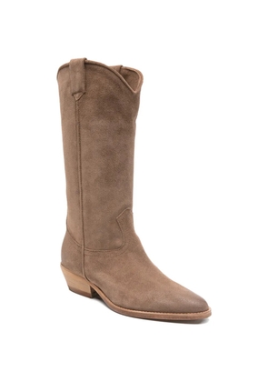 Julie Dee pointed cowboy boots - Brown