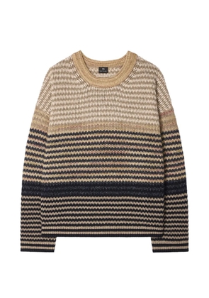 PS Paul Smith striped round-neck sweater - Neutrals