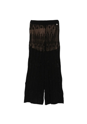 LIU JO open-work trousers - Black