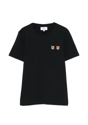 Maison Kitsuné fox motif T-shirt - Black