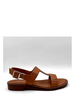 GUGLIELMO ROTTA leather sandals - Brown