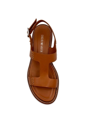 GUGLIELMO ROTTA leather sandals - Brown