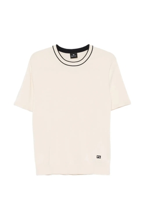 PS Paul Smith logo-embroidered T-shirt - Neutrals