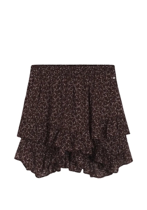 BOSS ruffled mini skirt - Red