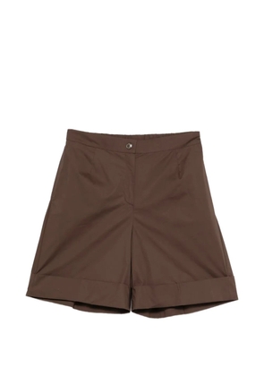 Marina Rinaldi pleated tailored shorts - Brown