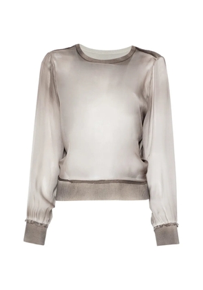 Avant Toi crew-neck sweater - Grey