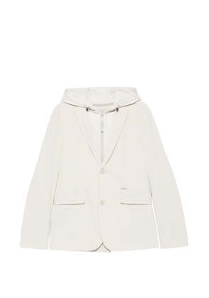 Alphatauri hooded pocket blazer - Neutrals