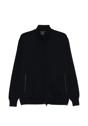 Paul & Shark zip-up virgin wool cardigan - Blue